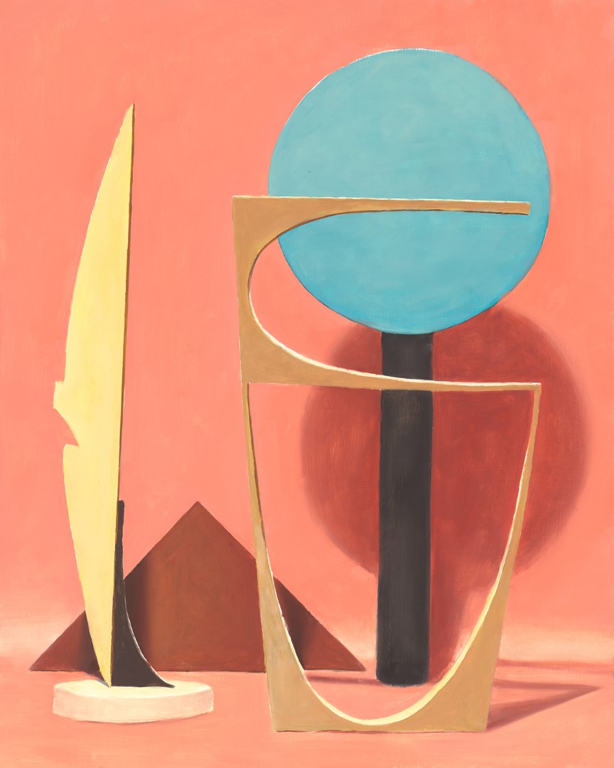 Modernist Stilleven 3 (Luster) (2021), 50 x 40 cm, oil on panel (private collection)